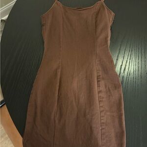 H&M Chocolate Brown Mini Dress